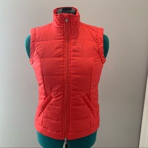 BR Ladies Puff Vest Orange/Salmon with pockets winter vest